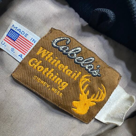 Vintage Cabelas Mens Whitetail Camouflage Camo Fleece Goretex USA Rare 90s Large - Picture 5 of 7